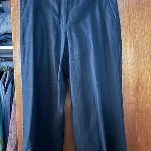H&M Women’s Classic Black Linen wide leg pant
